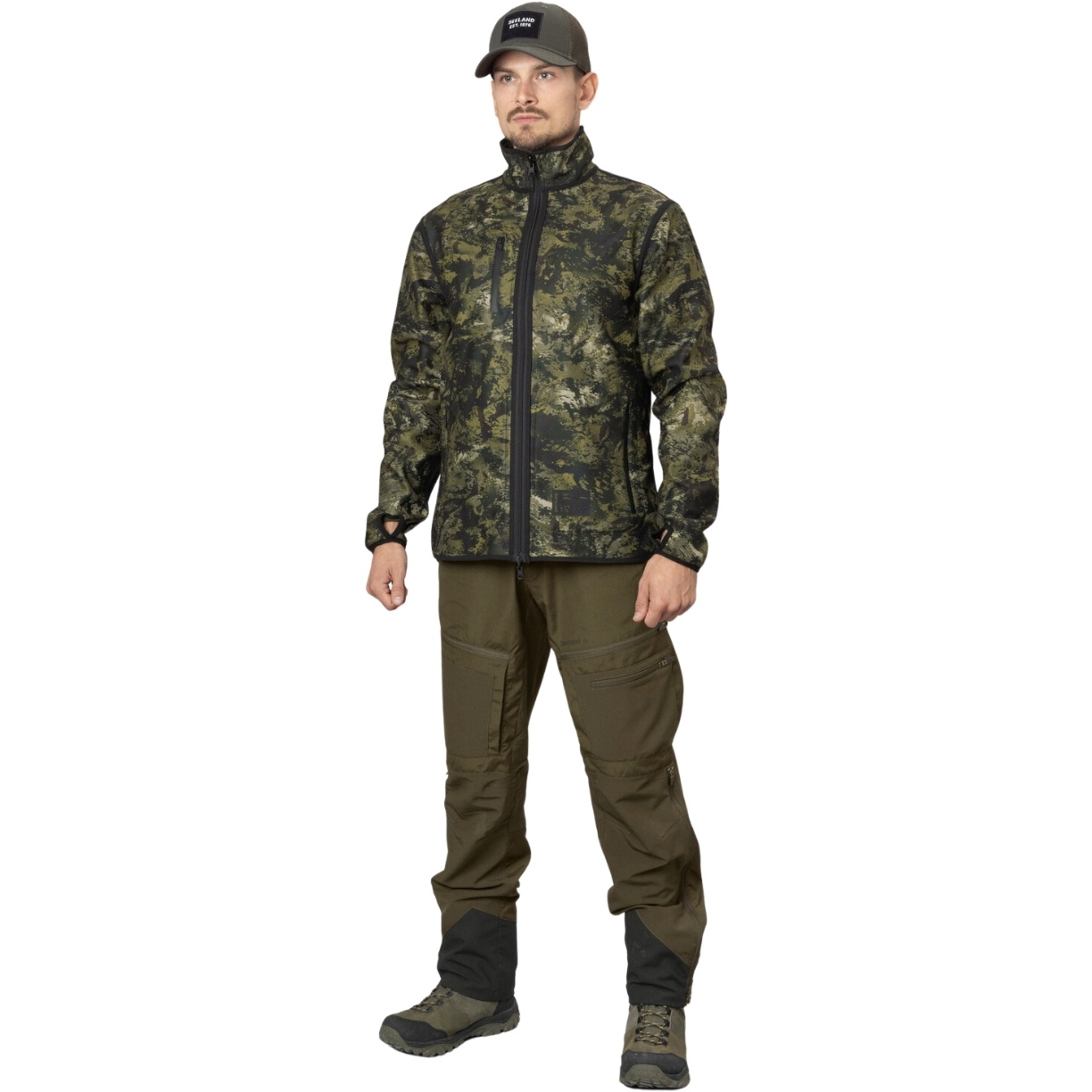 Seeland Herren Rogue Reversible Fleece 40281 - Light Pine / Invis Green